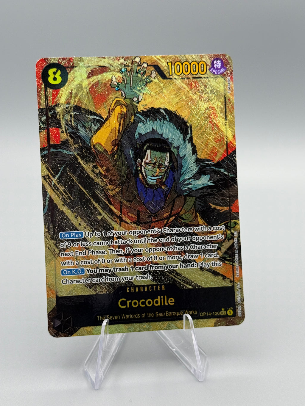 Crocodile OP14-120 – One Piece Card Game – EN – Secret Rare