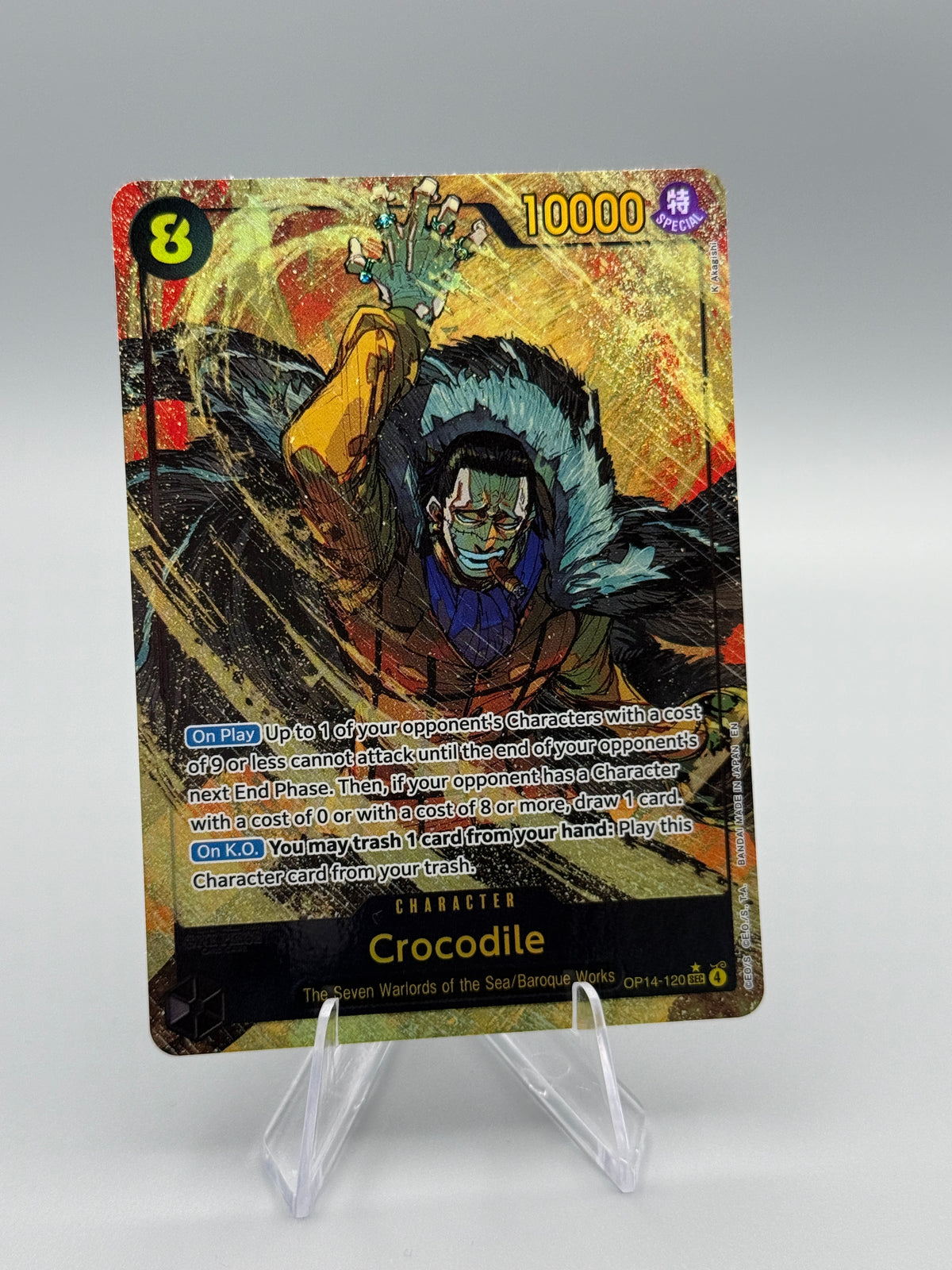 Crocodile OP14-120 – One Piece Card Game – EN – Secret Rare
